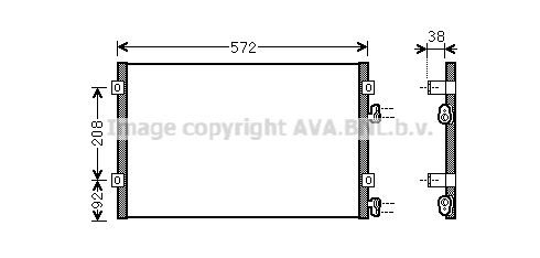 AVA QUALITY COOLING Kondensators, Gaisa kond. sistēma CR5103